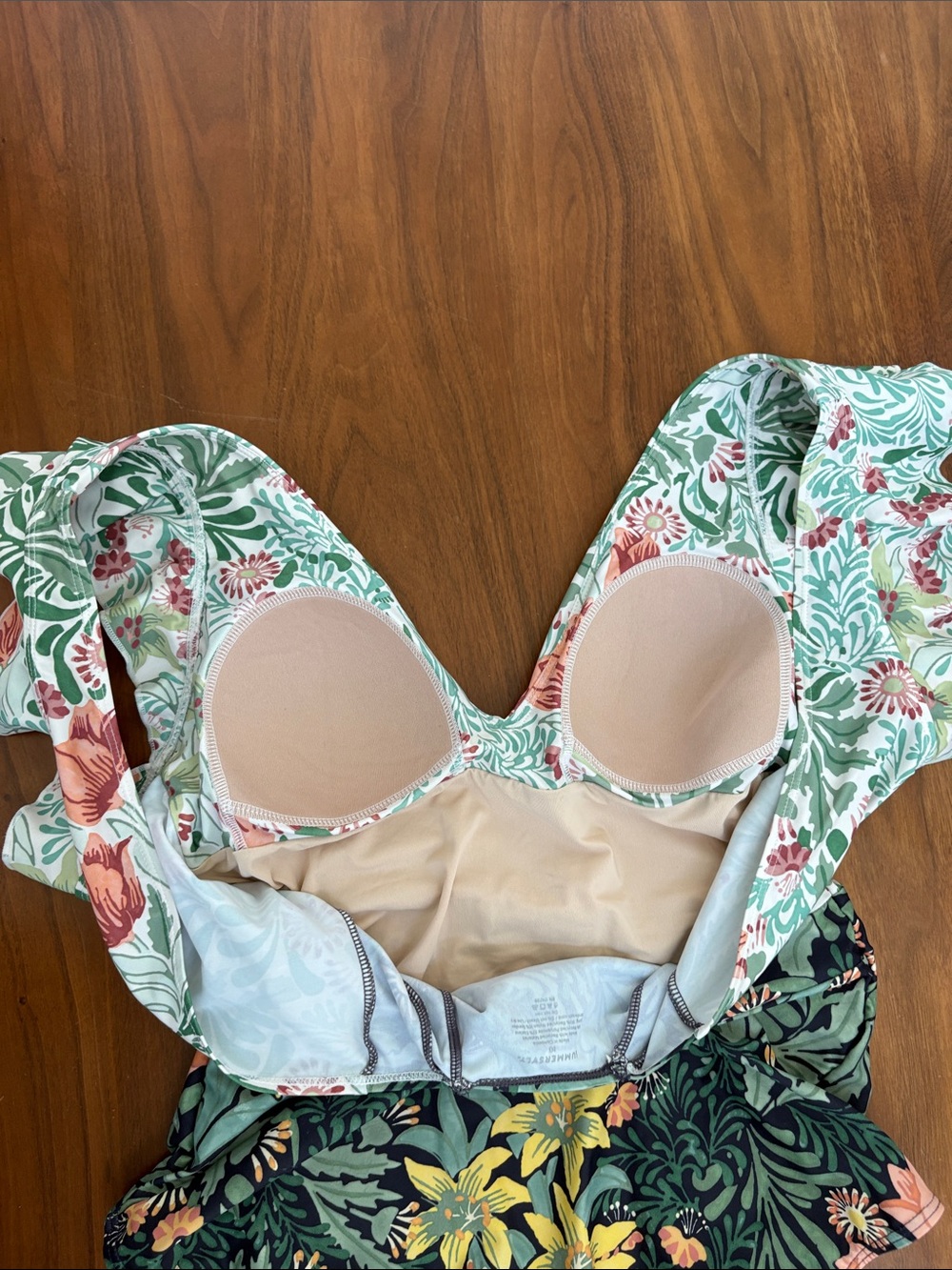 Summersalt The Ruffle Backflip one-piece swimsuit Morris & Co. heritage print 10 - Picture 8 of 8